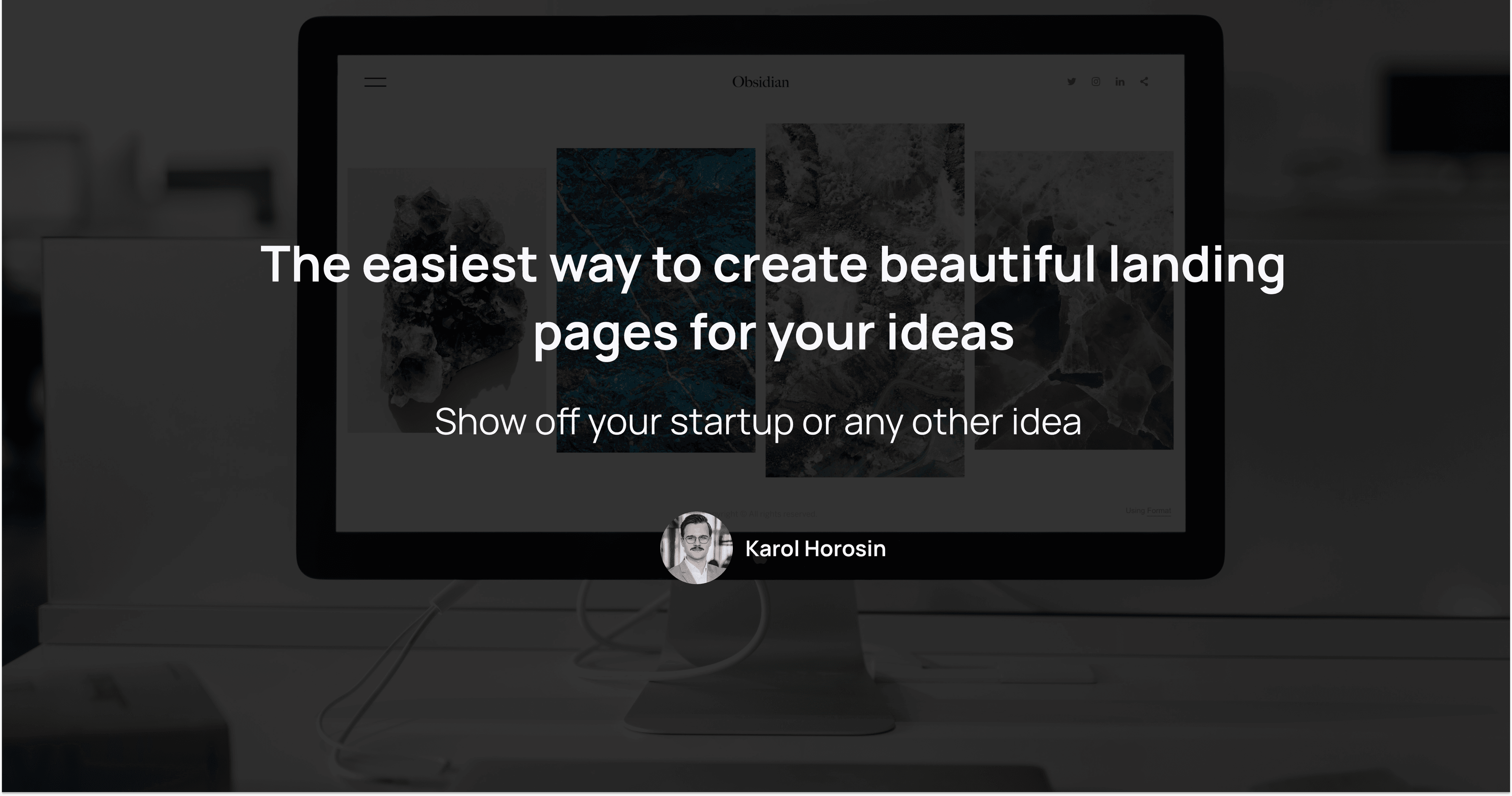 The easiest way to create beautiful landing pages for your ideas