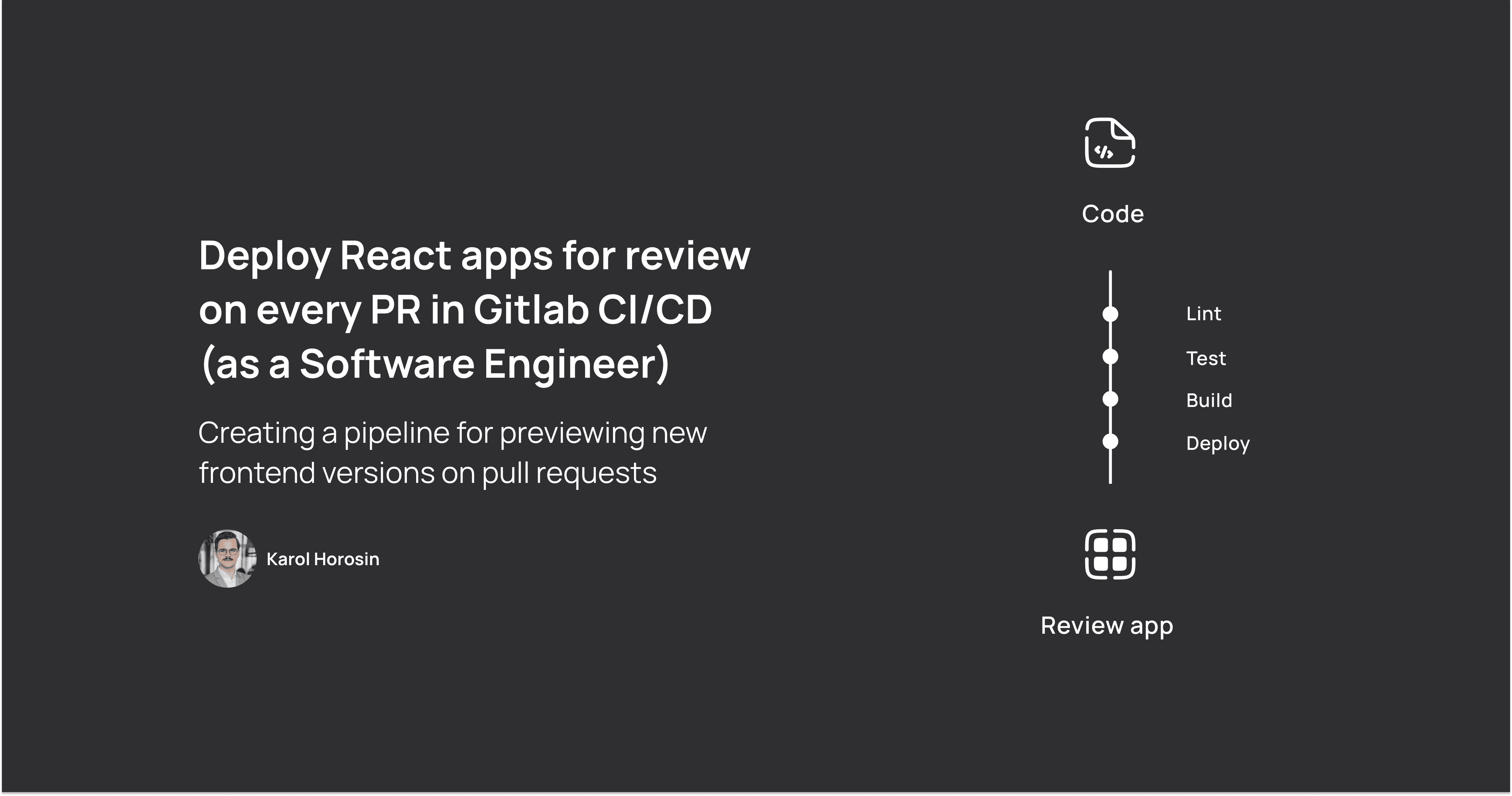 Deploy React apps for review on every PR in Gitlab CI/CD